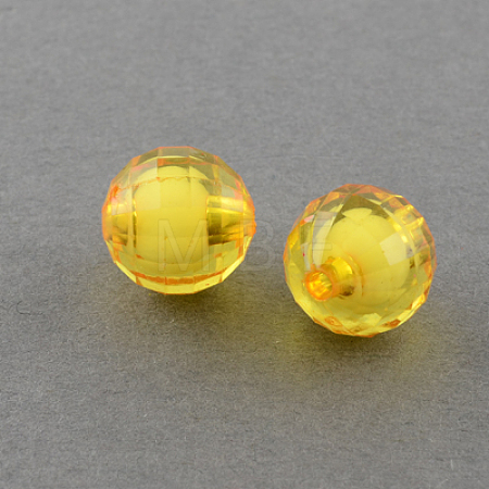 Transparent Acrylic Beads TACR-S086-10mm-07-1