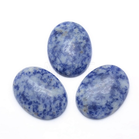 Natural Blue Spot Jasper Cabochons G-P393-I09-1