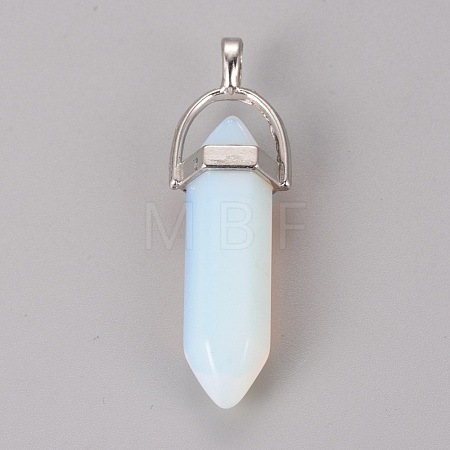 Opalite Pointed Pendants G-WH0004-16-1