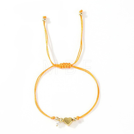 Imitation Pearl Charm Bracelets SI5748-5-1