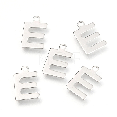 Non-Tarnish 201 Stainless Steel Charms STAS-C021-06P-E-1