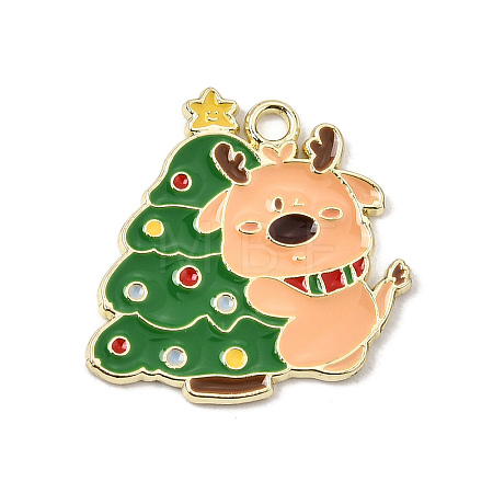 Christmas Alloy Enamel Pendants AL-CBA5CD4-02G-01-1