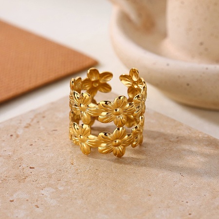 304 Stainless Steel Cuff Open Rings WG7E2DC-05-1