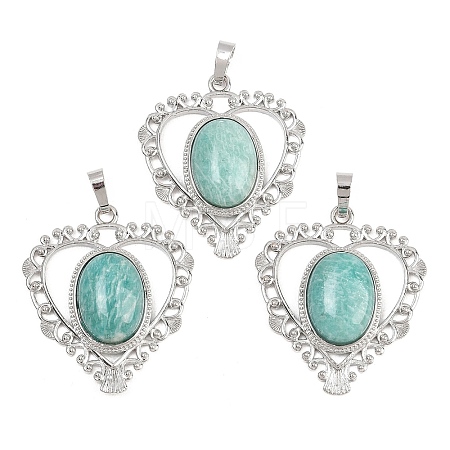 Natural Amazonite Pendants G-A315-04C-P-1