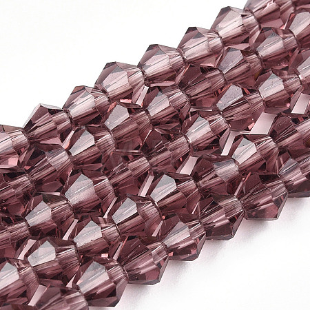 Bicone Glass Beads Strands EGLA-P016-4mm-03-1