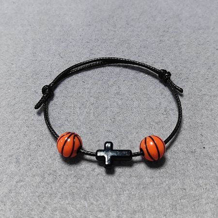 Waxed Polyester Cord Bracelets BJEW-WH00016-02-1