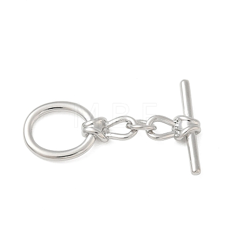 Brass Toggle Clasps KK-CBAFC6C-07H-P-1