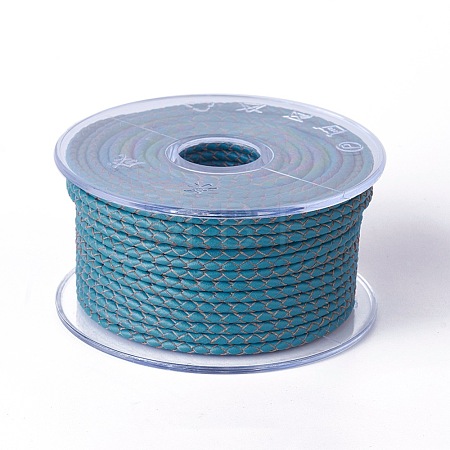 Braided Cowhide Cord WL-I004-5mm-12-1