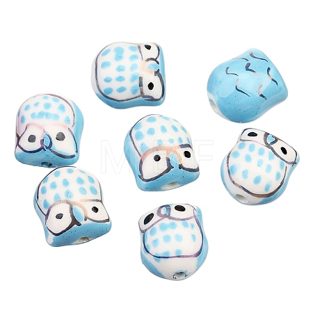 Pearlized Handmade Porcelain Beads ANIM-PW0001-083J-1
