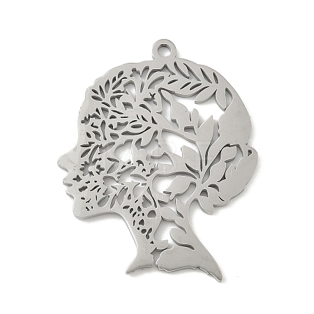 304 Stainless Steel Pendants STAS-V016-16P-1