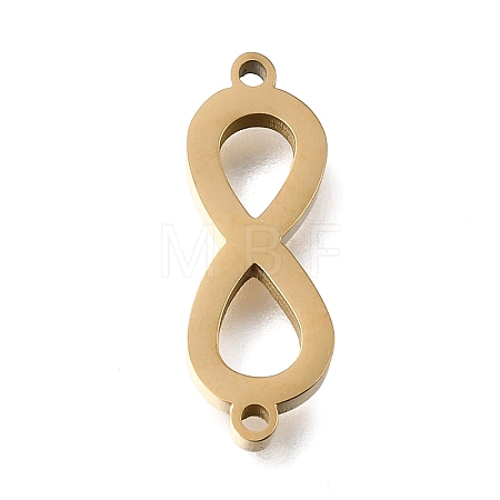 304 Stainless Steel Polishing Infinity Connector Charms STAS-E532-05G-1