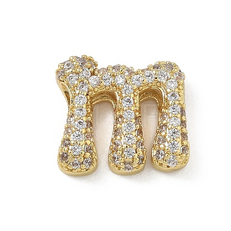 Brass Micro Pave Cubic Zirconia Pendants KK-A300-02G-M-1