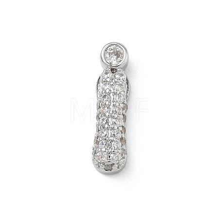 Brass Micro Pave Cubic Zirconia Pendants KK-A300-02P-I-1