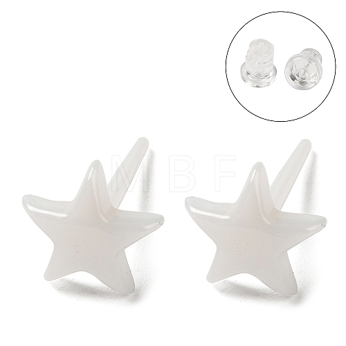 Hypoallergenic Bioceramics Zirconia Ceramic Stud Earrings EJEW-F340-03A-02-1