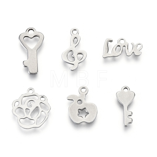 201 Stainless Steel Charms STAS-R118-03-1