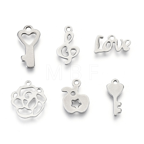 Non-Tarnish 201 Stainless Steel Charms STAS-R118-03-1