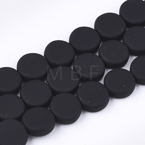 Spray Painted Non-magnetic Synthetic Hematite Beads Strands G-T116-01A-17-1