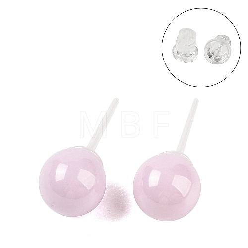 Hypoallergenic Bioceramics Zirconia Ceramic Stud Earrings EJEW-C111-01D-1