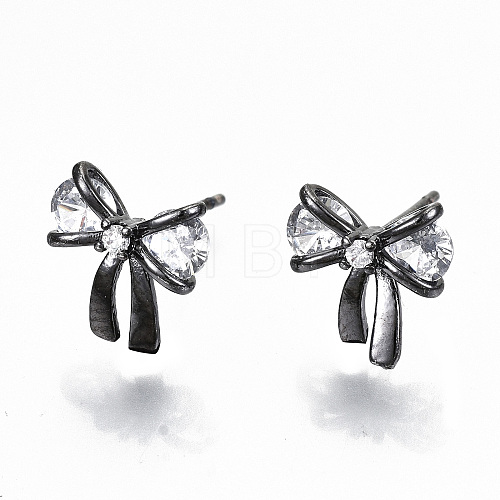 Brass Stud Earrings KK-T062-44B-NF-1