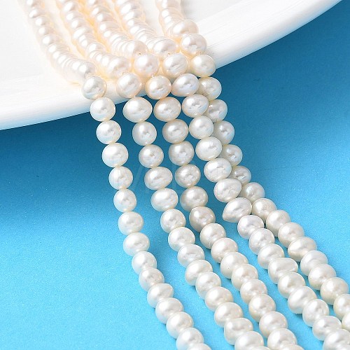 Natural Cultured Freshwater Pearl Beads Strands PEAR-I007-07O-08C-1