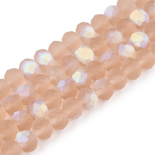 Transparent Glass Beads Strands EGLA-A044-T6mm-MB20-1