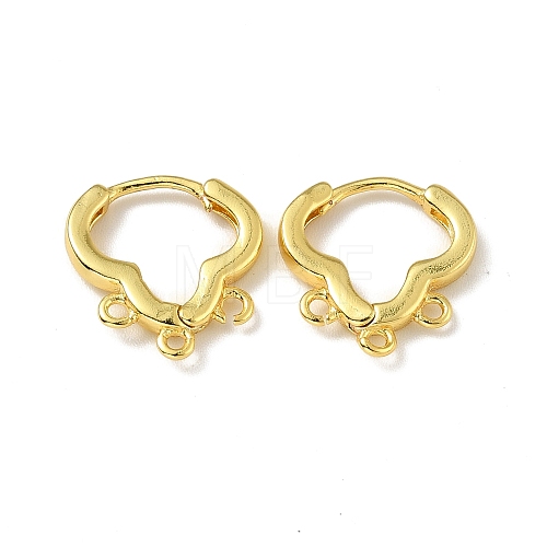 Brass Hoop Earring Findings EJEW-A070-15G-1