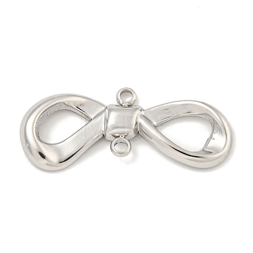 Non-Tarnish 304 Stainless Steel Bowknot Links Connector Charms STAS-A099-10P-1