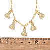 Brass Micro Pave Clear Cubic Zirconia Money Bag Pendant Necklaces NJEW-A071-07G-5