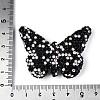 Butterfly Shaped Handmade Polymer Clay Rhinestone Beads CLAY-T023-23D-3