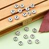 Brass Rhinestone Spacer Beads RB-A014-L6mm-01S-NF-2