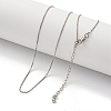 Brass Box Chain Necklaces for Women NJEW-G084-12P-1