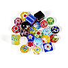 Handmade Millefiori Glass Beads LAMP-KS0001-01-2