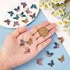 20Pcs Butterfly Alloy Enamel Pendants & Links Connectors JX228A-2