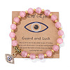 Cat Eye Round Beads Stretch Bracelets FS-WG18FCB-05-1