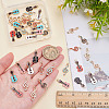 40Pcs 10 Styles Alloy Enamel Pendants FIND-ME0001-94-3