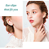 20Pcs 20 Style Multi Line & Leaf & Criss Cross Alloy & Iron Cuff Earrings for Women EJEW-AN0003-53-6