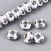 Opaque Resin European Beads RPDL-T004-01M-3