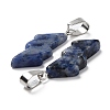 Natural Lapis Lazuli Pendants G-C057-01P-07-3