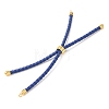 Adjustable Round Braided Microfiber Leather Cord Bracelet Making KK-CBAC260-01G-27-2