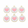 Alloy Enamel Pendants PALLOY-S181-039B-NR-1