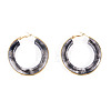 1 Pair 304 Stainless Steel Hoop Earrings EJEW-TA0001-89B-1