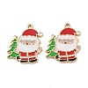 Christmas Alloy Enamel Pendants ENAM-I081-01KCG-08-1