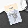 SHEGRACE Brass Micro Pave Clear Cubic Zirconia Pendants XGRQ29119-394P-U-6