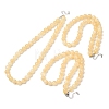 10MM Grade A Natural Golden Silk Jade Round Beaded Necklaces GG-CBAA808-03P-C-4