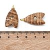 Brass & Natural Gemstone & Cubic Zirconia Pendants GG-CBAD360-20G-02-3