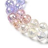 Electroplate Glass Beads Strands EGLA-D300-06-8mm-08-3