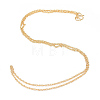 Brass Chains Necklace Making MAK-Q012-05G-2