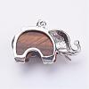 Natural Tiger Eye Pendants G-P268-04-2
