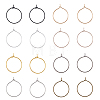 400Pcs 8 Colors Iron Hoop Earrings IFIN-FH0001-72A-1