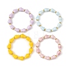 Handmade Porcelain Beaded Stretch Bracelets BJEW-JB14448-3